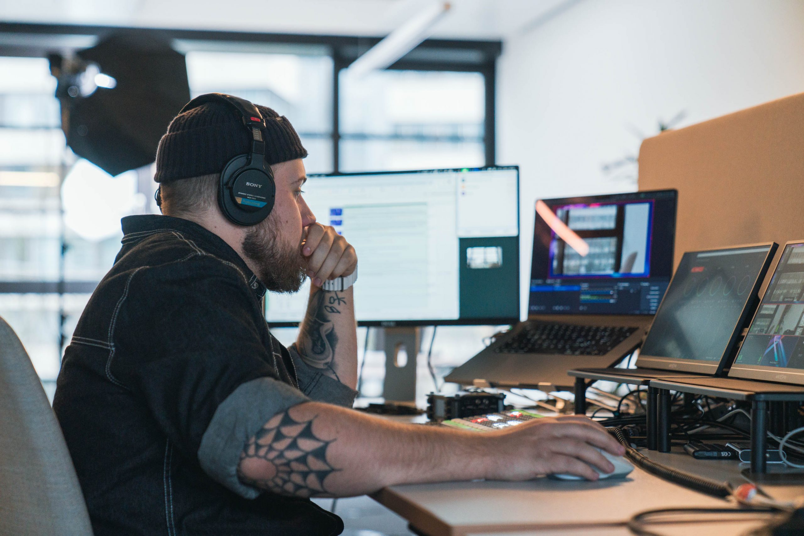 Behind the scenes bei Live Stream Live Stream Bild und Ton Überwachung